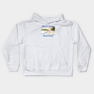 Mirror Lake State Park, Wisconsin Kids Hoodie